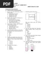 Soal Uh Ipa Kelas 7 Semester 1 Bab Pengukuran