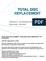 Total Disc Replacement, Total Disc Replacement Spine Surgery India Cost
