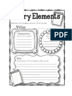 Elements of A Story Worksheet