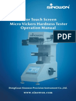 Sinowon Micro Hardness Tester Vicky MHV1000 Operation Manual en