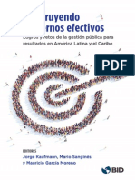 Construyendo Gobiernos Efectivos Avances en Planificacion