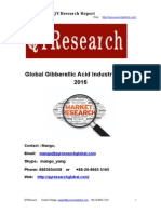 Global Gibberellic Acid Industry Report 2015