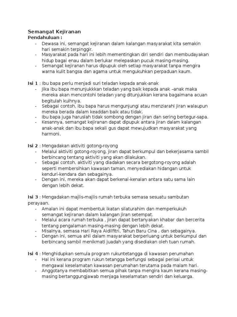 Semangat Kejiranan Pdf