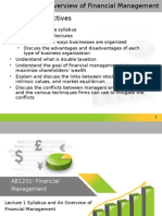 Financial Management Lesson 1 Introduction