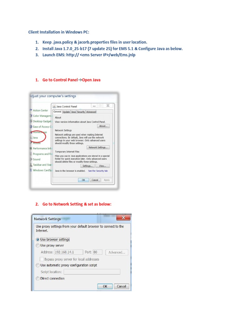 Client Installation in Windows PC | PDF