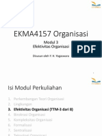 Yogaswara - EKMA4157 Organisasi - Modul 3 Efektifitas Organisasi PDF