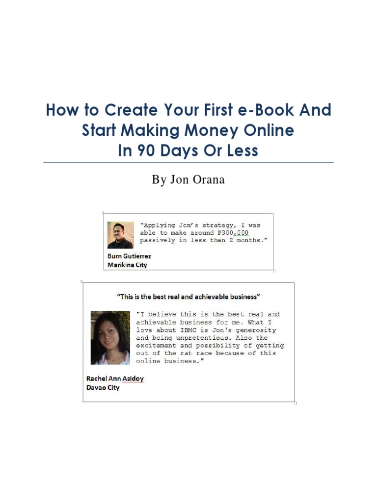 How To Start An Ebook Business v3 | PDF | E Books | Business