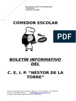 Boletin Informativo de Comedor 08-09