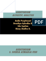 Analisis Akustik Auditorium FEUI