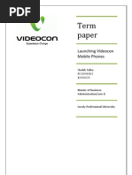 Download Videocon MobileMarketing Plan by sheikhtalha SN27711647 doc pdf