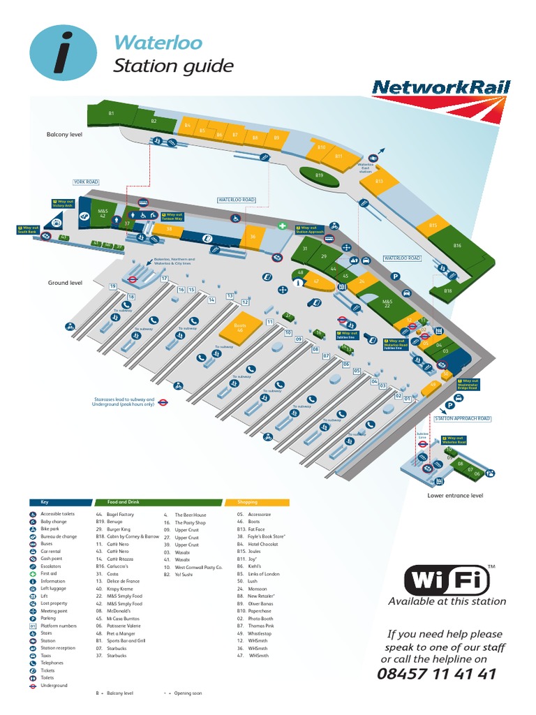 Waterloo Station Map and Guide | PDF | Home & Garden