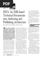 DITA: An XML-based Technical Documenta-Tion Authoring and Publishing Architecture