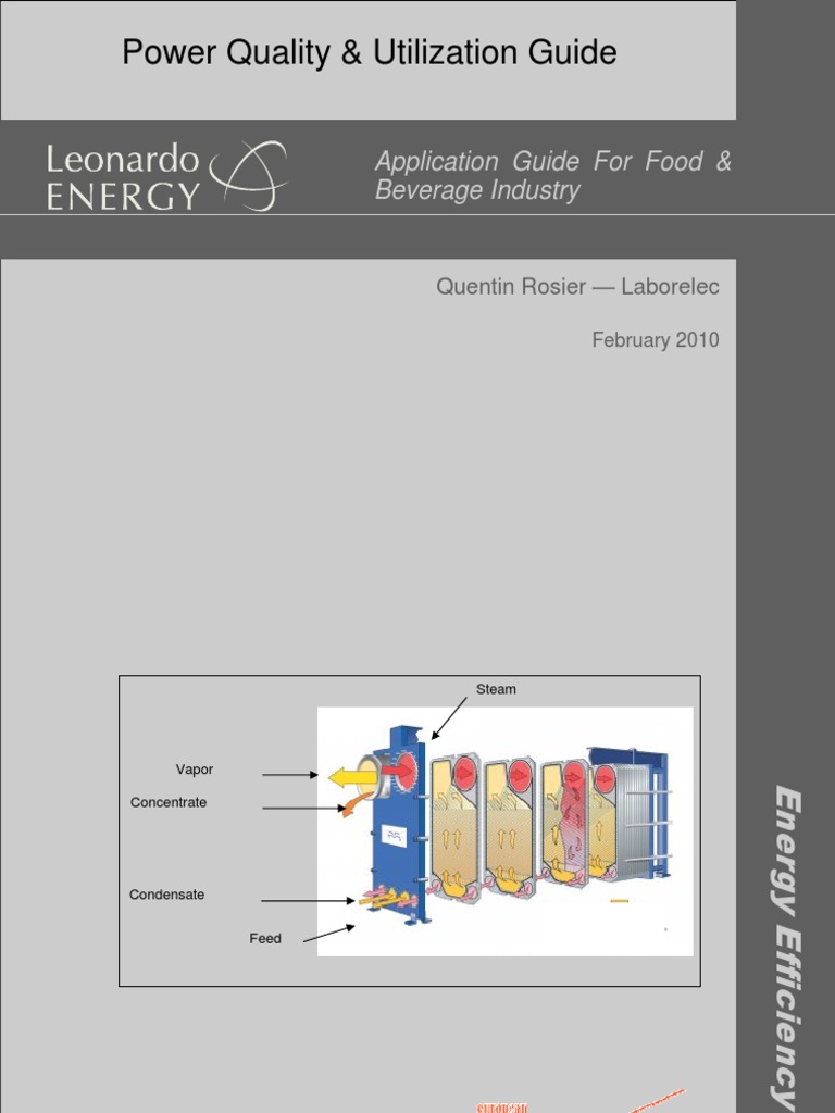 Energy Efficiency in Food Processing | PDF | Distillation | Steam