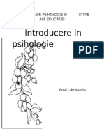 Exercitii Introducere in Psihologie