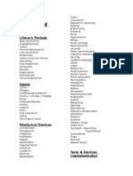 Eng III Terms and Devices