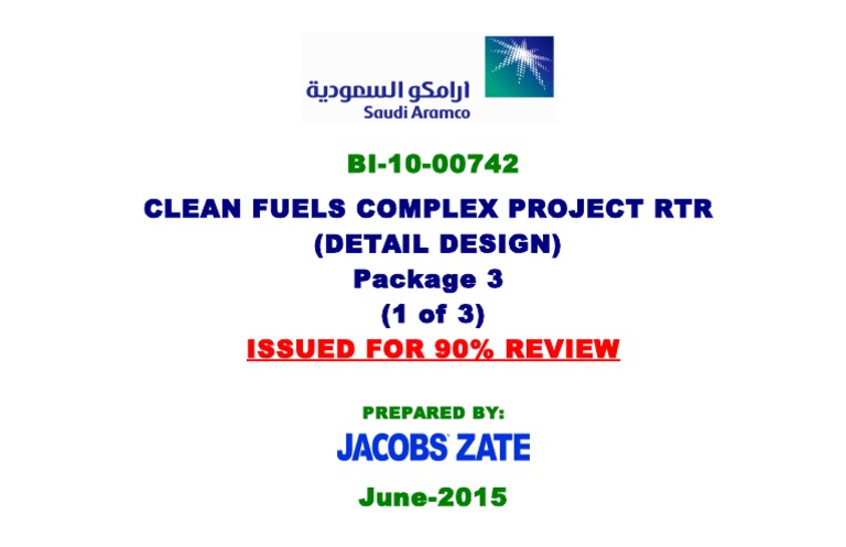 Clean Fuels Complex Project RTR (Detail Design) Package 3 (1 of 3) | PDF