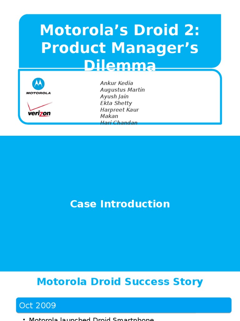Motorola's Droid 2 Dilemma | PDF | I Phone | Smartphone