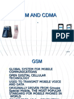 Gsm and Cdma presentation