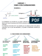 Unidad I Reacciones Con Carbaniones