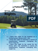 The Dying Patient's Bill of Rights