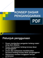 Konsep Dasar Penganggaran