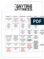 Main Class Schedule