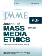 Jay Black, Ralph D. Barney-Codes of Ethics - A Special Issue of The Journal of Mass Media Ethics (Journal of Mass Media Ethics, Vol 17, No. 2, 2002) (2002)