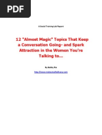 Download 12 Best Conversation Topics for Flirting by BobbyRio SN27715462 doc pdf