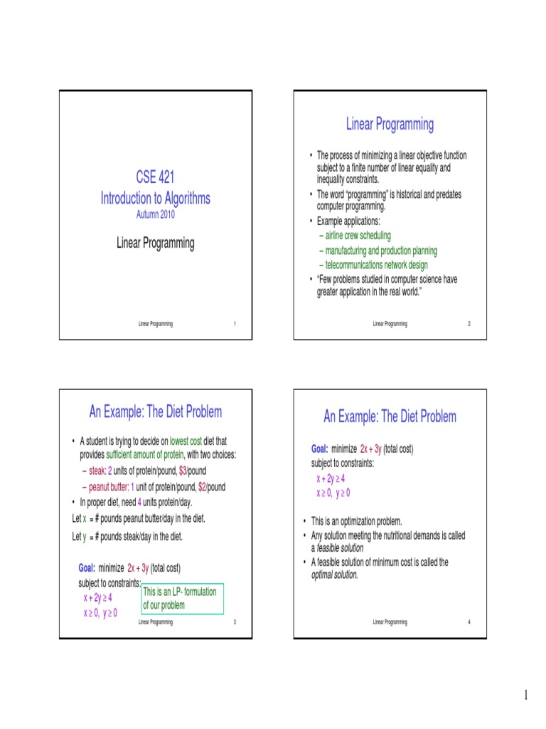Linear Programming | PDF | Linear Programming | Mathematical Optimization