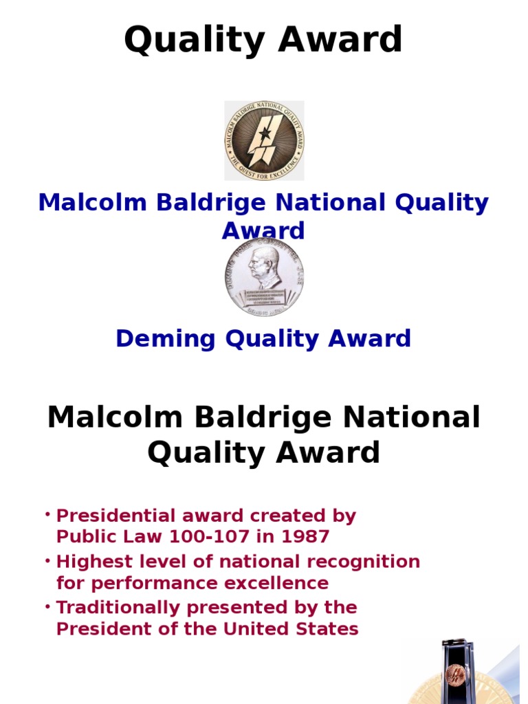 A Comprehensive Overview of the Malcolm Baldrige National Quality Award