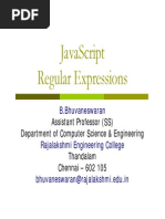 JavaScript - Regular Expressions