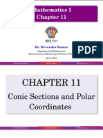 Mathematics I Chapter 11: Conic Sections and Polar Coordinates