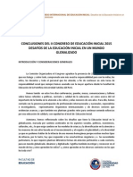 Conclusiones Congreso Educación Inicial 2015