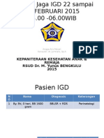 Lapjag IGD Angga 22 FEB