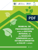 Manual de Procedimientos Para La Gestion Integral de Los Residuos