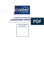 Career Capitals Standard Resume Format 2015