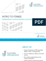 Intro To Fdmee: Presented by Justin D'Onofrio & Joe Stasi