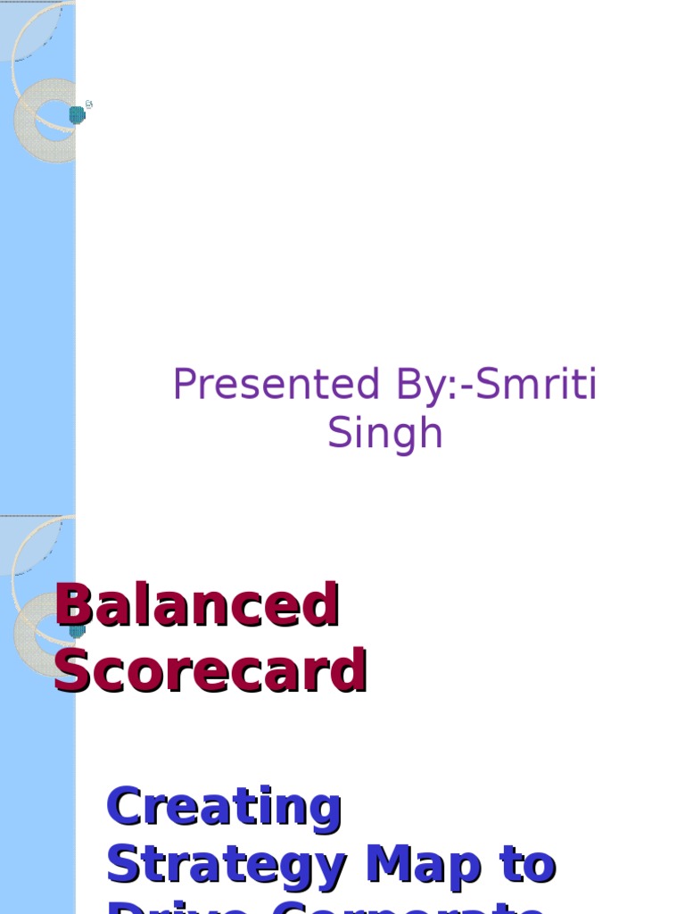 Balanced Scorecard Strategy Map Guide | PDF | Strategic Management | Goal