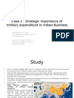 Case 2: Strategic Importance of Military Expenditure in Indian Business