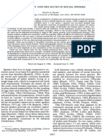 DEMOGRAPHY AND SEX RATIO IN SOCIAL SPIDERS