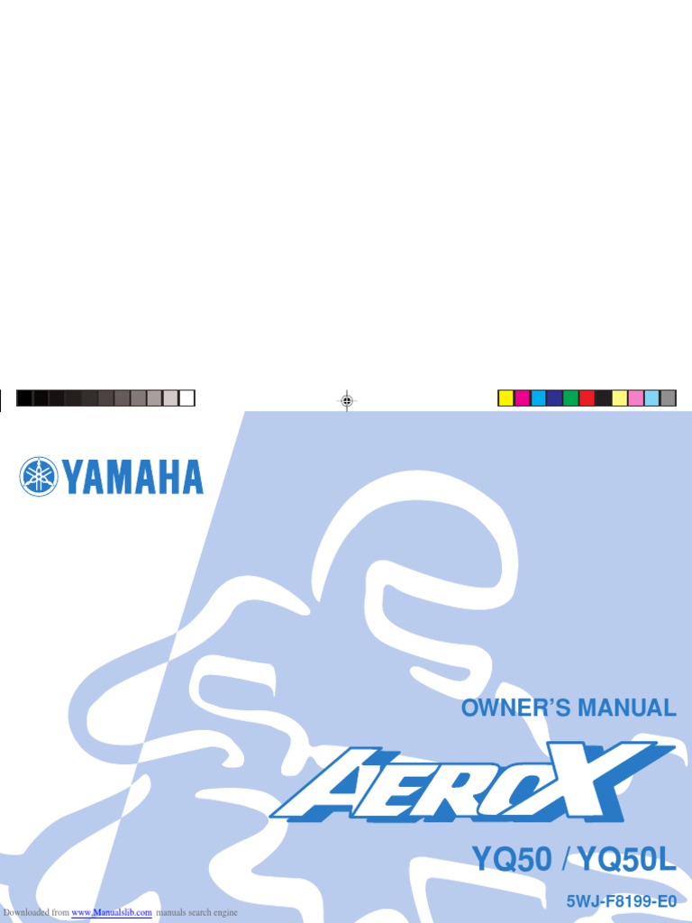 Yamaha Aerox 50 Owners Manual | PDF | Gasoline | Throttle