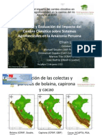 Cambio climático sobre sistemas Agroforestales