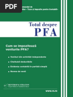 3 Cum Se Impoziteaza Veniturile PFA