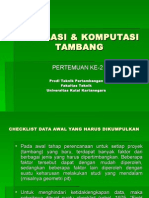 Simulasi & Komputasi Tambang Kul 2