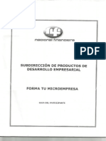 Forma tu microempresa Nacional Financiera