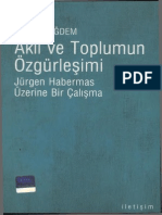 Ahmet Çiğdem - Akıl Ve Toplumun Özgürleşimi -J. Habermas Üzerine Bir Çalışma