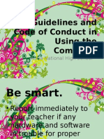 Alicia National High School Computer Guidelines Code of Conduct