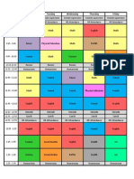 Schedule Color