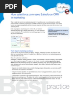 How Salesforce - Com Uses Salesforce CRM in Marketing