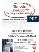 Schools Revolution Protest Leaflet